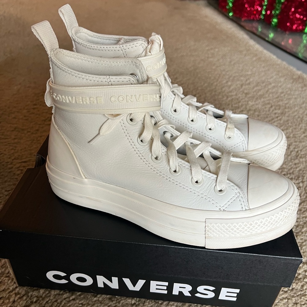 Leather Platform Converse